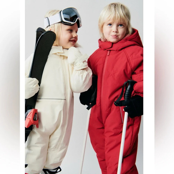 ZARA WATER REPELLENT AND WIND PROTECTION PADDED SNOW SUIT SKI COAT - Picture 1 of 8